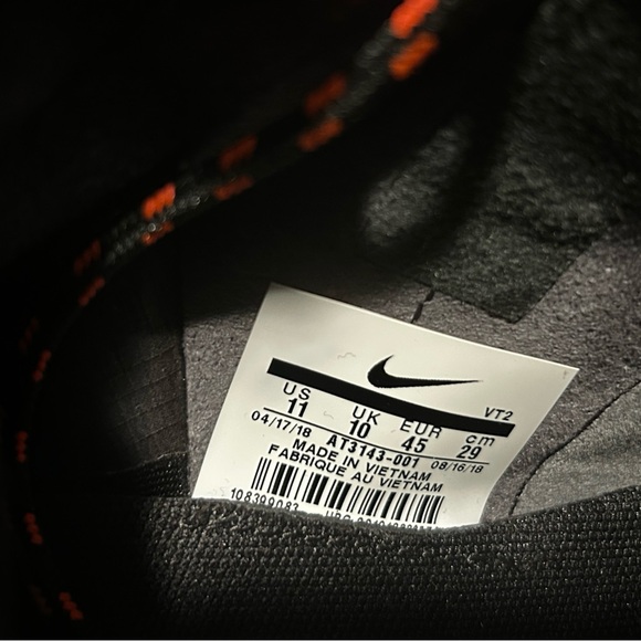 Nike Mens Size 11 React Runner Mid WR ISPA Black/White/Anthracite AT3143-001 - Picture 5 of 6